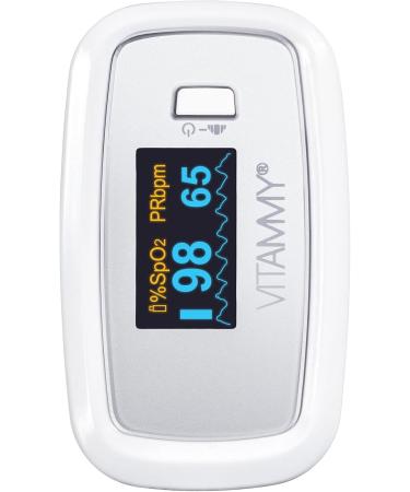 VITAMMY Sat+ Medical Pulse Oximeter - OLED Precision Screen One-Touch Operation Set Included | International Shipping - Buy Online on GoSupps.com