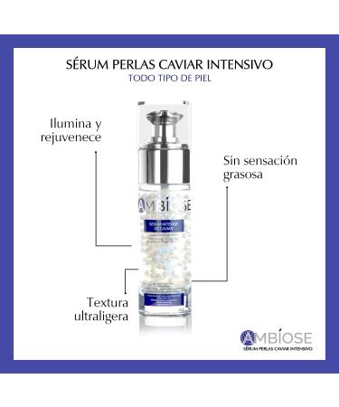 Ambiose Caviar Intensive Serum - Anti-Aging Lifting & Moisturizing with Caviar Beads & Hyaluronic Acid for All Skin Types - Buy Online on GoSupps.com