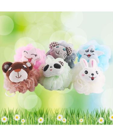 FRCOLOR 6pcs Exfoliating Mesh Pouf Scrubber - Best Bathing Sponge & Loofah for a Spa-Quality Shower Experience - International Shipping Available - Buy Online on GoSupps.com