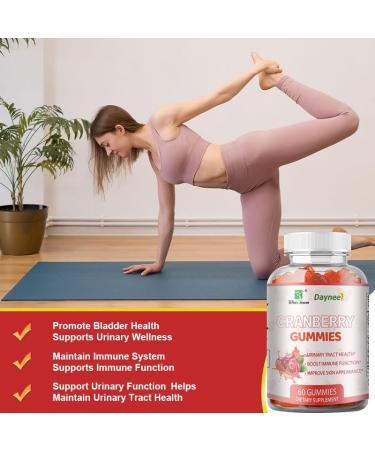FARWIX Cranberry Gummies Supports Urinary Tract Health with 1000mg Cranberry Vitamin C&E Antioxidant & Immune Support Vegan Non-GMO Gluten-Free 60 Gummies - Buy Online on GoSupps.com