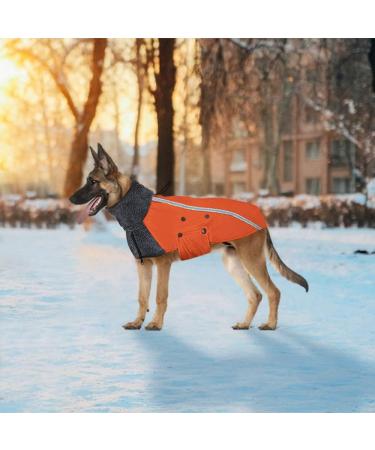 Buy Slowton Winter Coat for Dogs Warm Polar Fleece Jacket with Turtleneck Adjustable Waterproof & Windproof Vest Soft Pet Apparel (M Red) - Buy Online on GoSupps.com