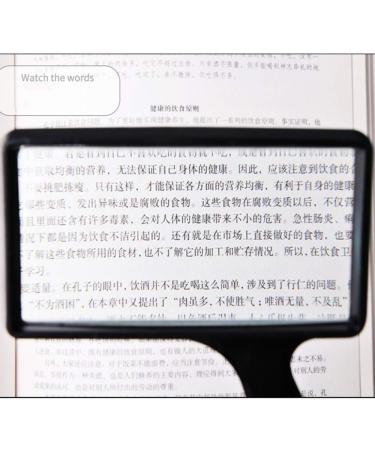 10x Rectangular Handheld Reading Magnifie Loupe for Reading Newspaper Map Jewellery Better Life - Buy Online on GoSupps.com