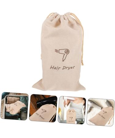 Ciieeo Linen Bags Traveling Bags Blowdryer Travel Bag for Shoes Linen Hair Dryer Bag Burlap Bag Drawstring Storage Box - Buy Online on GoSupps.com