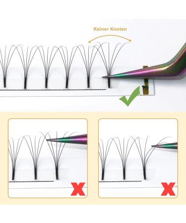 Buy 5D-C-0.10 Eyelash Extensions - Long Foot Fans STRATION CU Curl 8-15 Individual Lengths Matt Black (8 mm) - International Shipping Available - Buy Online on GoSupps.com