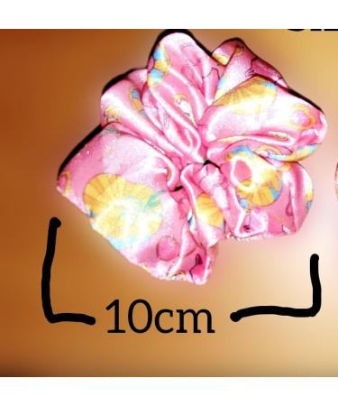 6 Satin Scrunchies Hair Scrunchies Frizz Prevention Silk Scrunchies for Girls & Stylish Hair Ties for Women Premium Hair Scrunchie for Styling Flower Design - Buy Online on GoSupps.com
