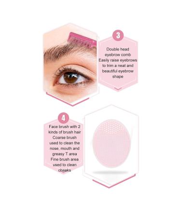 Premium Hair Curler & Beauty Set - Hair Dressing Face Cleaning Brush Eyebrow & Eyelash Tools - International Shipping - Buy Online on GoSupps.com