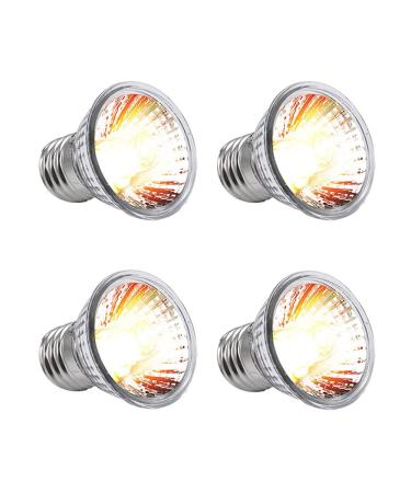 Newfun turtle heat lamp 4PC E27 75W dimmable 220V UVA + UVB full spectrum sun lamp heating bulb sunbathing reptile lamp for lizards aquarium reptiles turtles amphibians etc. 75W - Buy Online on GoSupps.com