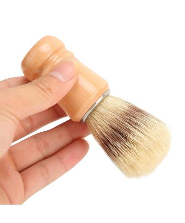 Premium Wooden Beard Shaving Brush - Handheld Lathering & Residue Removal for Travel - Buy Online on GoSupps.com