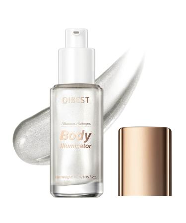 MEICOLY Liquid Body Illuminator Moisturizing Long Lasting Body Shimmer Smooth Waterproof Shimmer Body Oil Glow Body Highlighter Face Body Luminizer 40ml/1.35 fl oz.01 Pearl White body illuminator 01 Pearl White