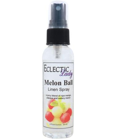 Melon Ball Linen Spray 8 ounces - Eclectic Lady Sheet and Linen Spray - No Artificial Colors Parabens or Preservatives - Long-Lasting Scent for Bed Fabric & Pillow 8 Fluid Ounces