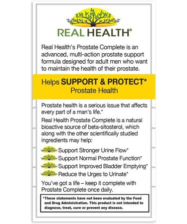 Real Health Prostate Complete - 30 Softgels | Support Prostate Health - Buy Online on GoSupps.com