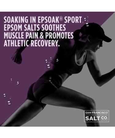 Epsoak Sport Lavender Epsom Salt - 5 lbs. Therapeutic Soak for Athletes with Essential Oil - Bulk Bag - Buy Online on GoSupps.com