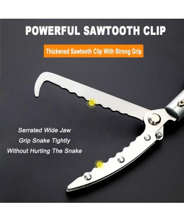 YomyRay 150CM Snake Tong Reptile Grabber Stick Rattlesnake Catcher Professional Extendable Wide Jaw Handling Tool (Include Bag) (150CM Extendable) - Buy Online on GoSupps.com