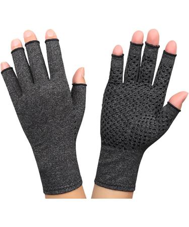 Buy Cotton Compression Arthritis Gloves | Breathable Nonslip Fingerless Support for Carpal Tunnel Relief - Buy Online on GoSupps.com