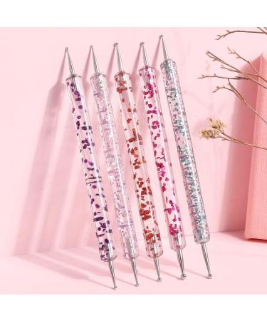 Nail Art Tip Round Flat Painting Drawing Carving Dotting Pen Builder Liner Acrylic Gel UV Polish Tools Painting Drawing Carving Dotting Pen - Buy Online on GoSupps.com