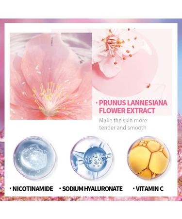 Sakura Face Lotion & Toner - Hydrating Essence for Shrink Pores Daily Skin Care with Vitamin C Moisturizing Facial Cream & Softener - Buy Online on GoSupps.com