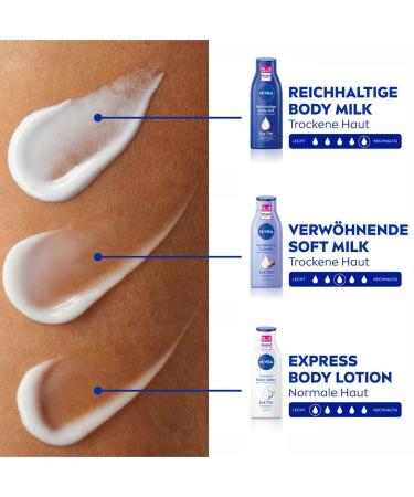 Nivea Pampering Soft Milk 400ml - Moisturizing Body Milk for Dry Skin with Shea Butter (2 Pack) - Buy Online on GoSupps.com