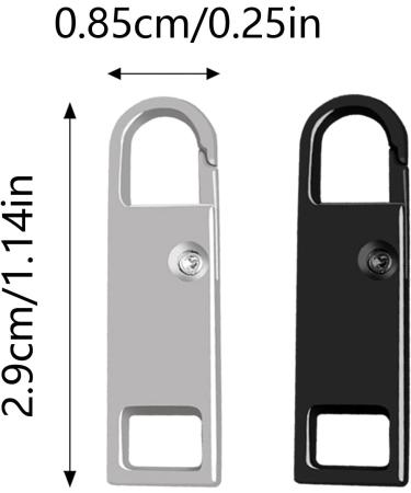 Buy Dalaetus 20-Piece Zipper Replacement Set - Removable Metal Rice Closures for Jackets Suitcases Clothes Shoes (Black & Silver) - International Shipping Available - Buy Online on GoSupps.com