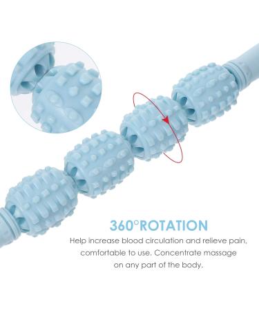 Massage Roller Stick - Deep Tissue Foam Muscle Therapy Wand for Neck & Legs | Pain Relief & Recovery (Blue) - Buy Online on GoSupps.com