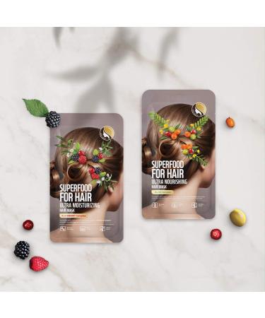 FARMSKIN Superfood Hair Mask Set - Ultra Nourishing Treatment for Dry, Damaged Hair - Anti-Frizz, Color-Treat Cap - Deep Conditioning with Olive - 4.23 Fl Oz (Pack of 3) - Buy Online on GoSupps.com