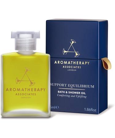 Aromatherapy Associates Support Equilibirum Bath & Shower Oil 55ml - Essential Oil Cleanser with Geranium Rose & Frankincense Frankincense Rose Geranium 55 ml (Pack of 1)