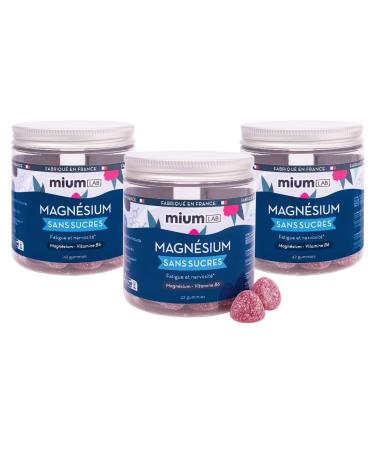 mium LAB GUMMIES EXPERTISE mium LAB - Sugar-Free Magnesium Gummies - 126 gummies - High Dose - High Absorption - Magnesium Citrate & Vitamin B