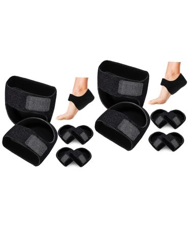 GLEAVI 6 Pairs Heel Protector Heal Plantar Heel Cups Cup Mat Sole Protector for Sneakers Metatarsal Guard Heel Pads Plantar Heel Cups Pads Sponge Composite Cloth Product Adjust
