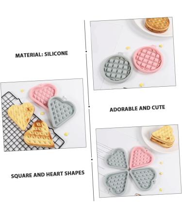 Milisten 3pcs Mold Cookie Silicone Muffin Pan Fondant Waffle Baking Pan Chocolate Chip Waffles Cajas para Con Chocolate Jelly Waffle Maker Mould Bakeware Silica Gel Round 12X11X1.6CM Random Color - Buy Online on GoSupps.com
