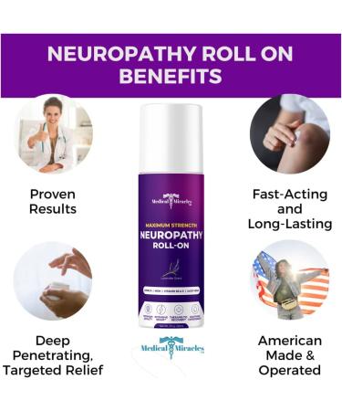 New Lavender Neuropathy Relief Roll On | Ideal for Hips, Joints, Neck, Back, Elbows, Fingers, Hands, and Knees | Made in USA - Buy Online on GoSupps.com