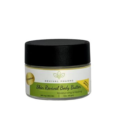Skin Revival Body Butter for Radiant Looking Skin Enriched with Hemp Oil and Calendula-Infused Olive Oil 1.3oz