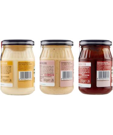  Italian Gourmet E.R. Biffi Mix Sauce Speciale Hamburger: Cheddar Sauce 180g Burger Sauce 180g Barbecue Sauce 210g + Gourmet Italien Meatballs 400g - Buy Online on GoSupps.com
