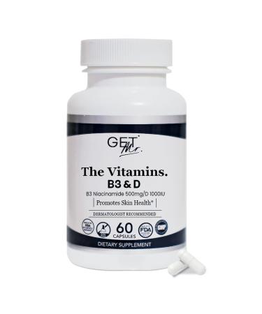 MODERN RITUAL 60 Capsules Vitamin D3 1000 IU with B3 Niacinamide - Strong Bones Sharp Mind and Immune Support - Vitamin D for Skeletal Support & Skin Well-Being