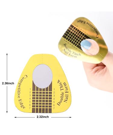 200Pcs Professional Long Nail Forms for Acrylic & Polygel Nails | Thick Nail Extension Forms for Nail Art Tips - Premium Acrylic Nail Paper Forms - Nail Former Stickers for Professional Use | 200 Count - Buy Online on GoSupps.com