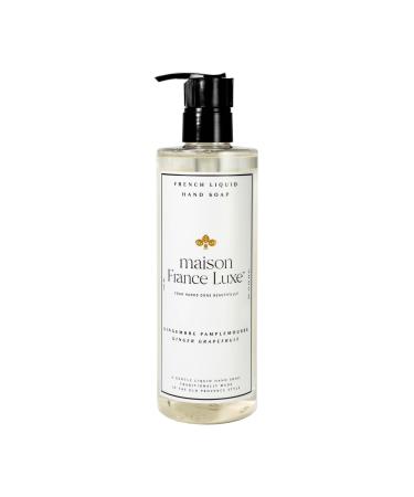 French Liquid Hand Soap 400ml Ginger Grapefruit - Soft Hand Wash that Hydrates and Cleanses - Biodegradable Liquid Soap Plant-Based Paraben-Free& Non Toxic Hand Soap Ginger Grapefruit 13.3 Fl Oz (Pack of 1)