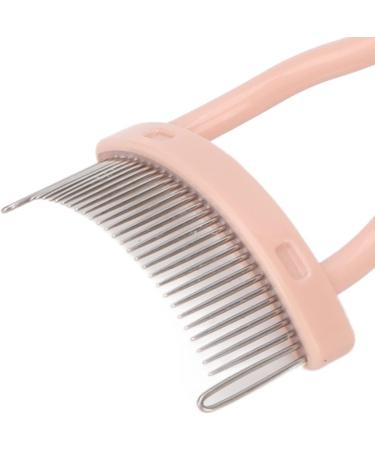 Mascara Comb Arc Shape Stainless Steel Teeth Pink Straight Handle Eyelash Brush Separator For Lady Makeup - Buy Online on GoSupps.com