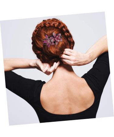MAGICLULU Grip Rhinestones Back Hair Clip Back Hair Holder Flower Back Hair Clip Rhinestones Back Hair Barrette Women Back Hair Barrette - Buy Online on GoSupps.com
