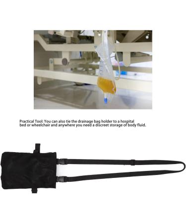ZJchao Portable Urine Drainage Bag Holder - Adjustable Leg & Shoulder Strap Catheter Bag Covers - Ideal for Comfort & Security (Black - Buy Online on GoSupps.com