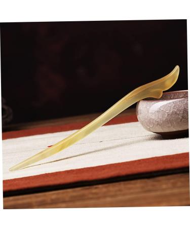 2 sets of high style hair pins workmanship chopsticks with hair hair accessories hair clips hair stick hair sticks horns magnolia buffalo horn miss - Buy Online on GoSupps.com