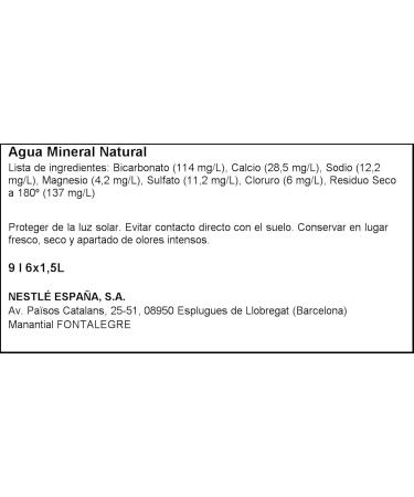 Viladrau Bouteille d'eau min rale naturelle 6 x 1 50 l - Buy Online on GoSupps.com