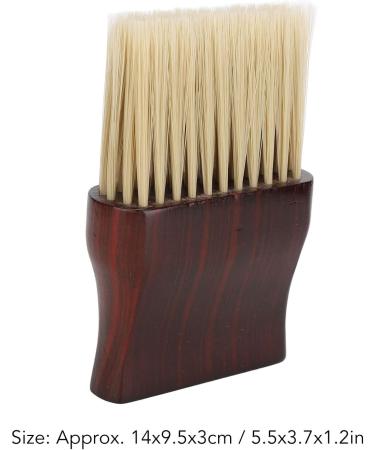 Barber Neck Duster Brush for Hair Cutting Professional Neck Cleaning Brush with Solid Wood Handle and Soft Bristles Flat Shape Barber Brush for Cleaning Broken Hair Left on Neck Clothes - Buy Online on GoSupps.com