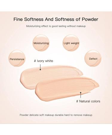 AONAT Mushroom Head Air Cushion Foundation BB Cream - Ivory 110.00g (Pack of 1) | Lightweight & Moisturizing Makeup Base for Flawless Skin | Natural Concealer Liquid Foundation - Gifts for Women - Buy Online on GoSupps.com