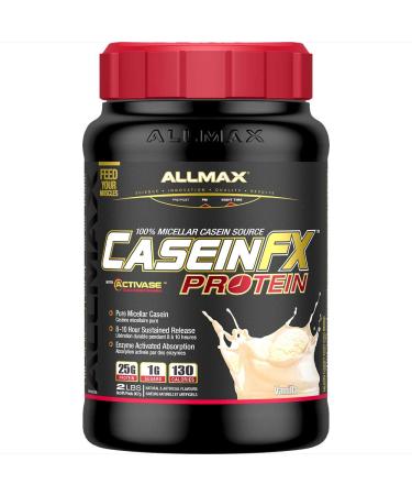 ALLMAX Nutrition CaseinFX 100% Casein Micellar Protein Vanilla 2 lbs. (907 g)