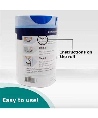 SaniCare Commode Liners - 100 Pack Disposable Liners - Odor Eliminating for Standard Bedside Commodes - Say Goodbye to Cleaning Pails - Buy Online on GoSupps.com