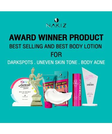 Nakiz Lively Butt Cream for Stretch Marks & Uneven Skin Tone - 100% Authentic (2 Pack) | Award-Winning Formula for Underarm, Inner Thigh, Back, & Knee - Buy Online on GoSupps.com