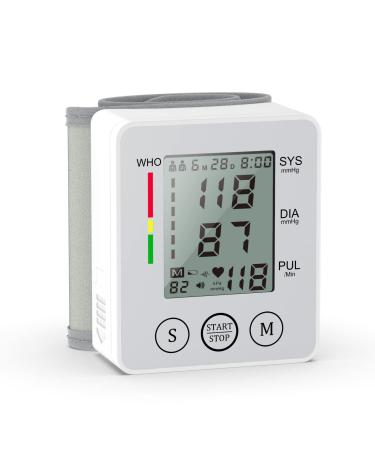 IKZA Wrist Blood Pressure Monitors, Digital Blood Pressure Monitor, Adjustable Wrist, BP Cuff Automatic Monitor, LCD Display Blood Pressure Machine