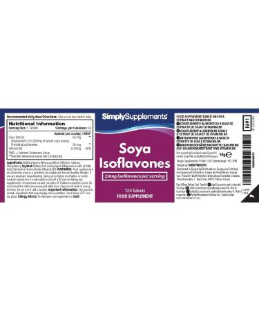 Soya Isoflavones Tablets with Vitamin B6 for Hormonal Balance - 120 Count | One-a-Day - Buy Online on GoSupps.com