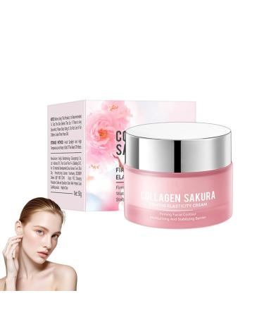 Cr me au collag ne 50 g de cerise Blossoms Wrinkle Repair - Cr me hydratante - Baume raffermissant pour la peau - Renforce la barri re cutan e et hydrate les pores