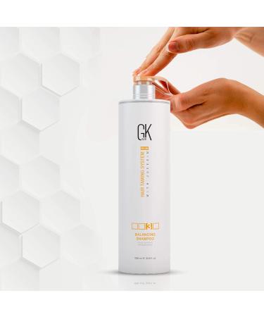 GK HAIR Global Keratin Balancing Shampoo 33.8 Fl Oz - Deep Cleansing for Oily & Color Treated Hair | Restores pH Levels | Ideal for Over-Processed & Stressed Hair - Buy Online on GoSupps.com