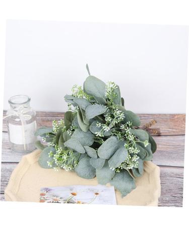 Zerodeko 12pcs Simulated Eucalyptus Leaves Party Decors Real Touch Green Leaf Home Decor Home Plant Decors Vase Floral Arrangement Greenery Decor Faux Plastic Fake Plant Wedding - Buy Online on GoSupps.com