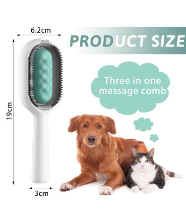 4-in-1 Self-Cleaning Cat Brush - Multi-Functional Animal Hair Cleaning Tool with Water Tank & Wet Wipes for Pet Care - Buy Online on GoSupps.com
